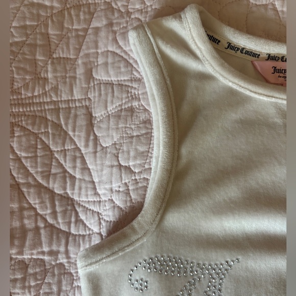 Juicy Couture White Rhinestone Tank Top - Picture 4 of 6